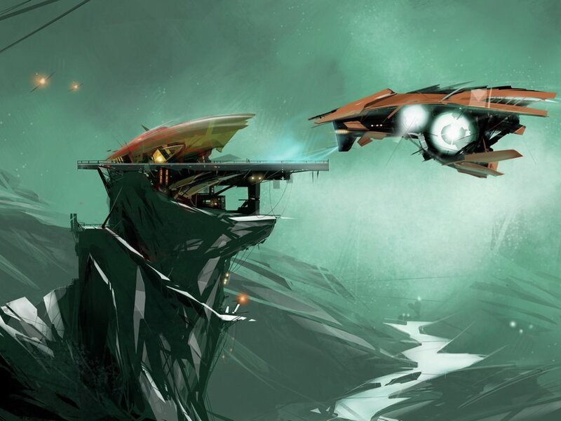 Futuristic Ships in Space