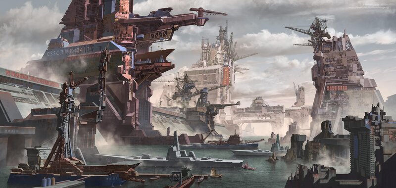 Futuristic Shipyard