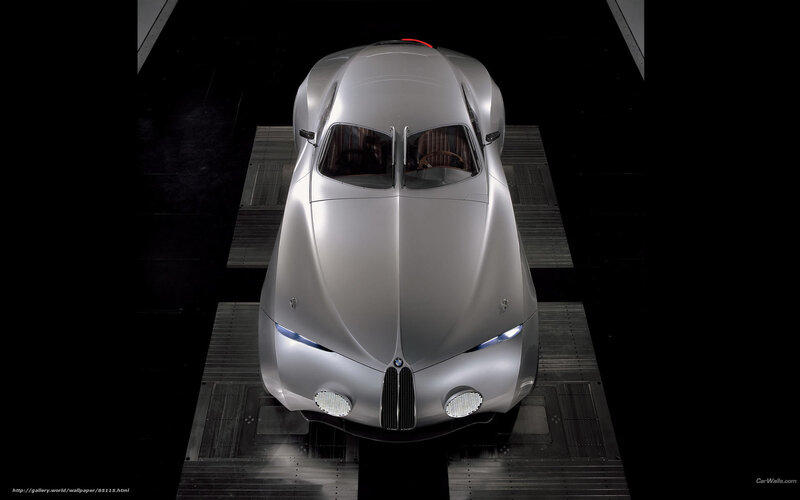 futuristic silver car concept