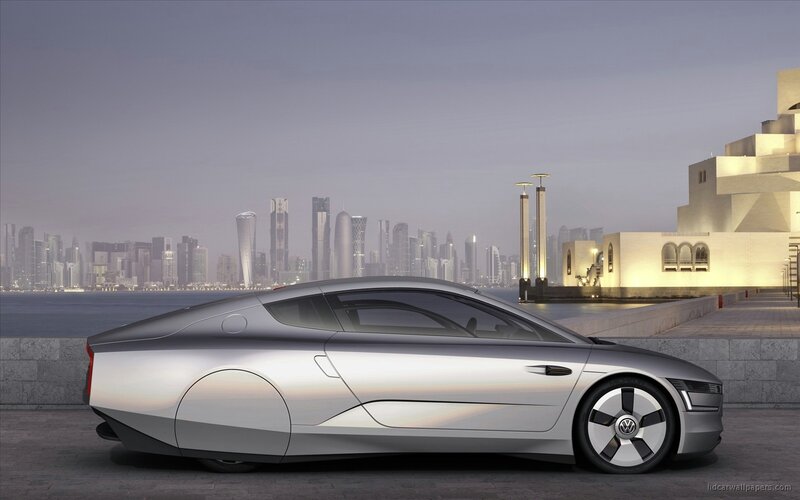 futuristic silver concept car