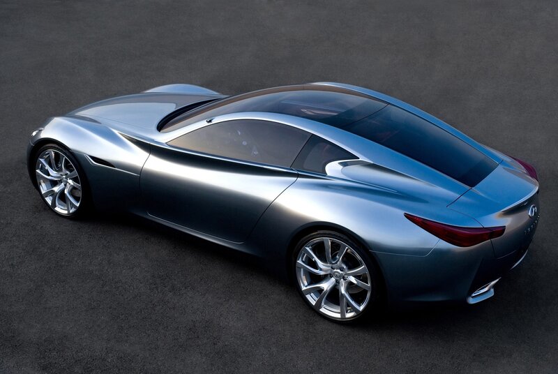 futuristic silver sports car