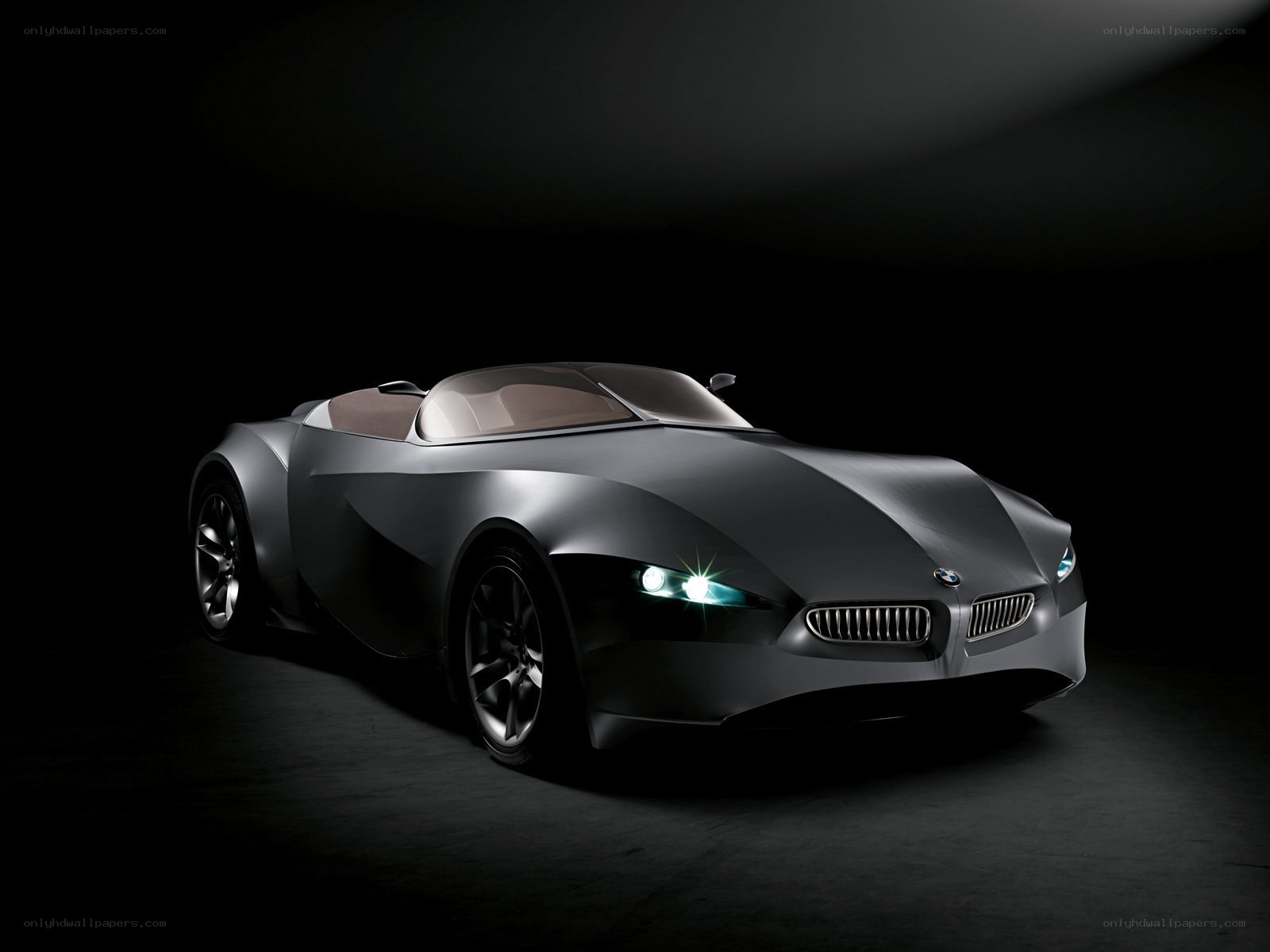 futuristic silver sports car