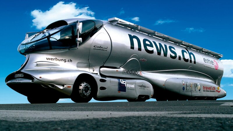 Futuristic Silver Vehicle