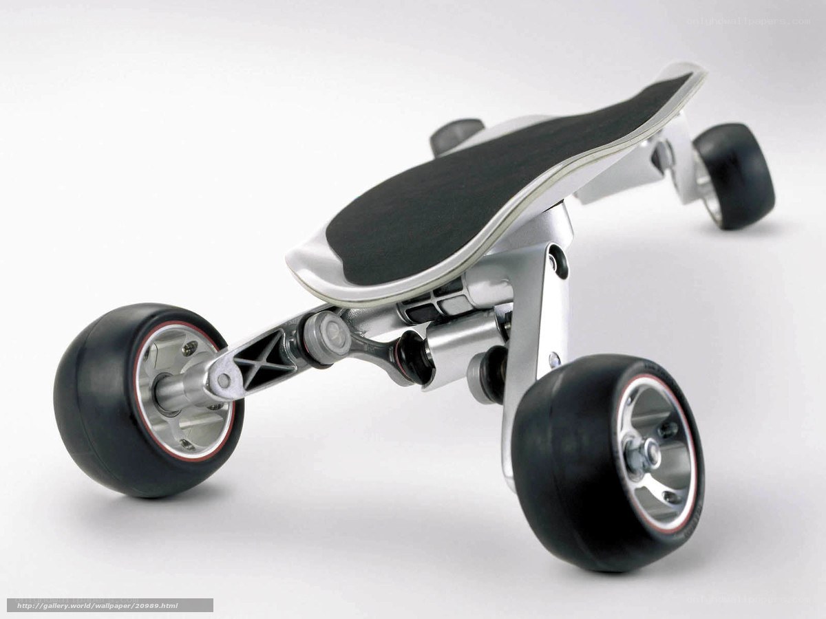 futuristic skateboard design