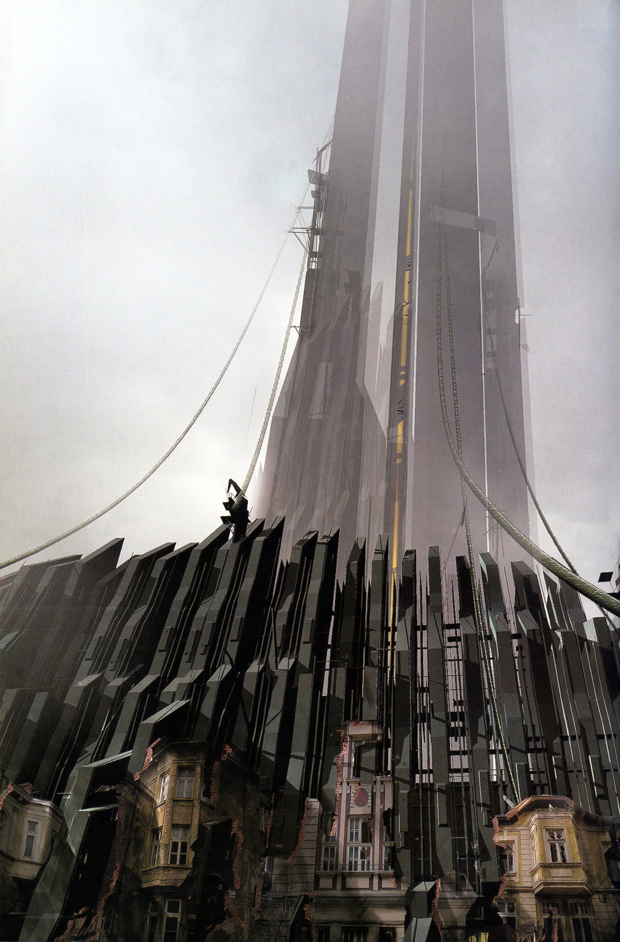 Futuristic skyscraper construction