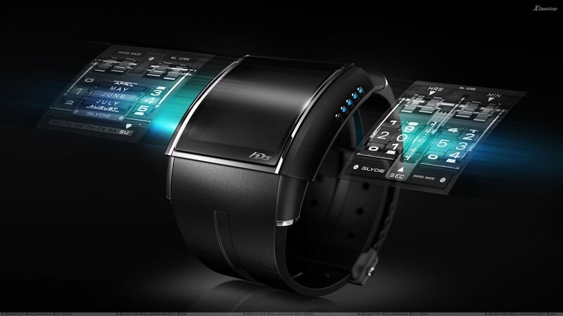 Futuristic Smartwatch — Black
