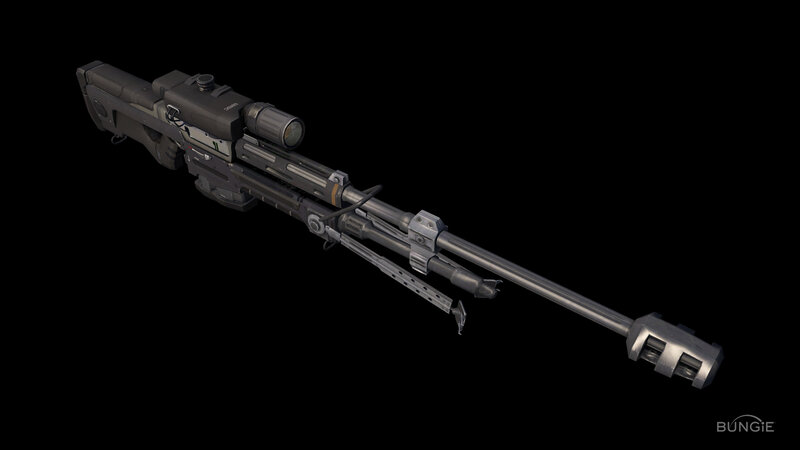 futuristic sniper rifle