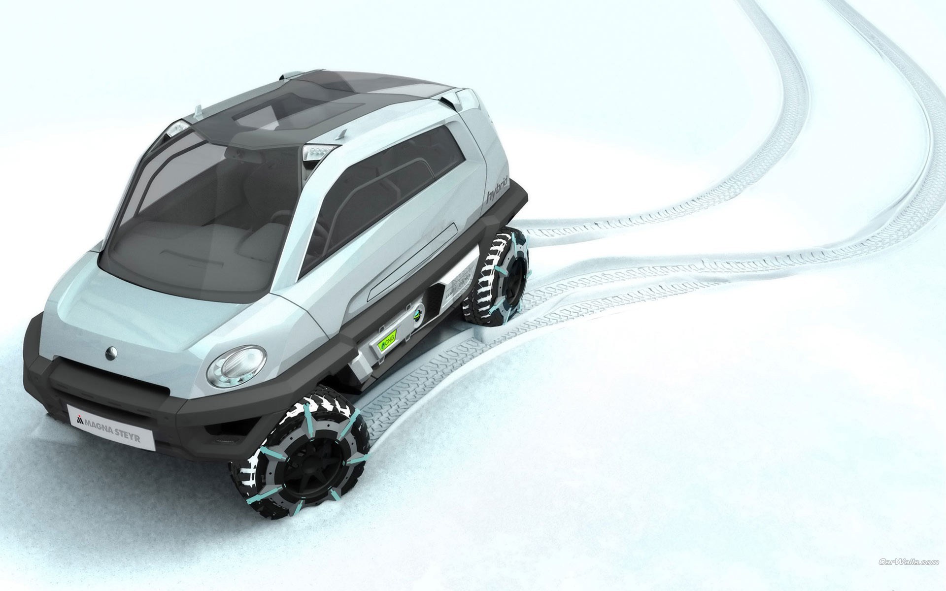 futuristic snow vehicle concept