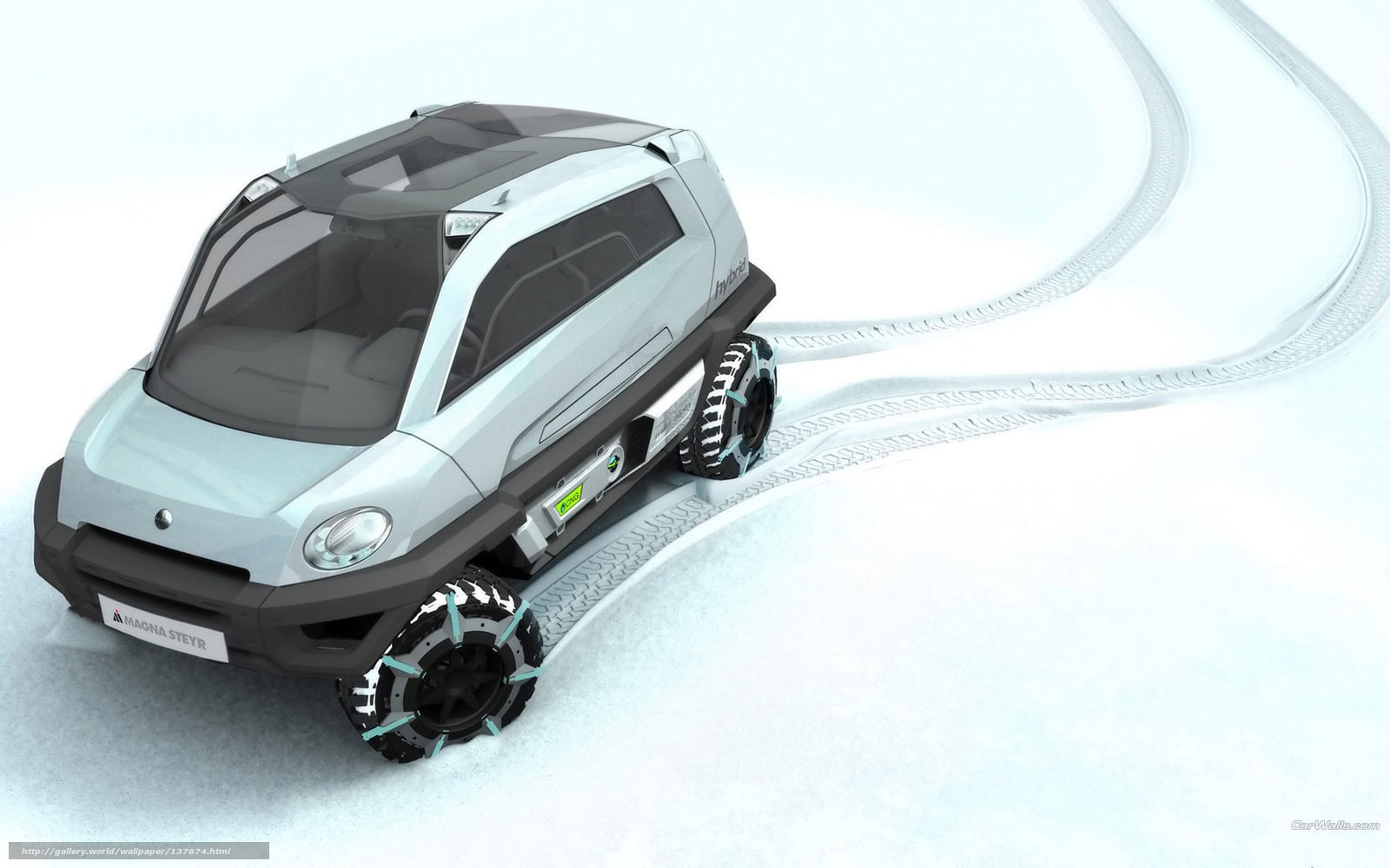 futuristic snow vehicle