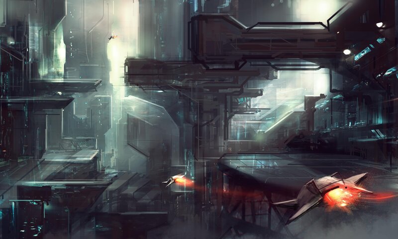 Futuristic space combat
