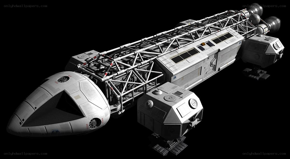 futuristic space freighter