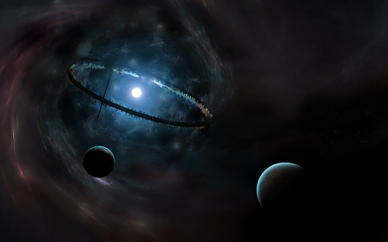 Futuristic space ring structure