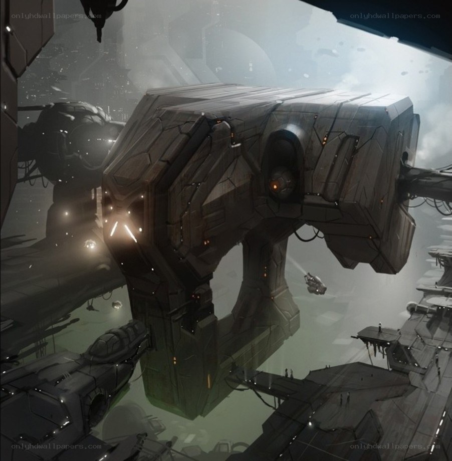 futuristic space station