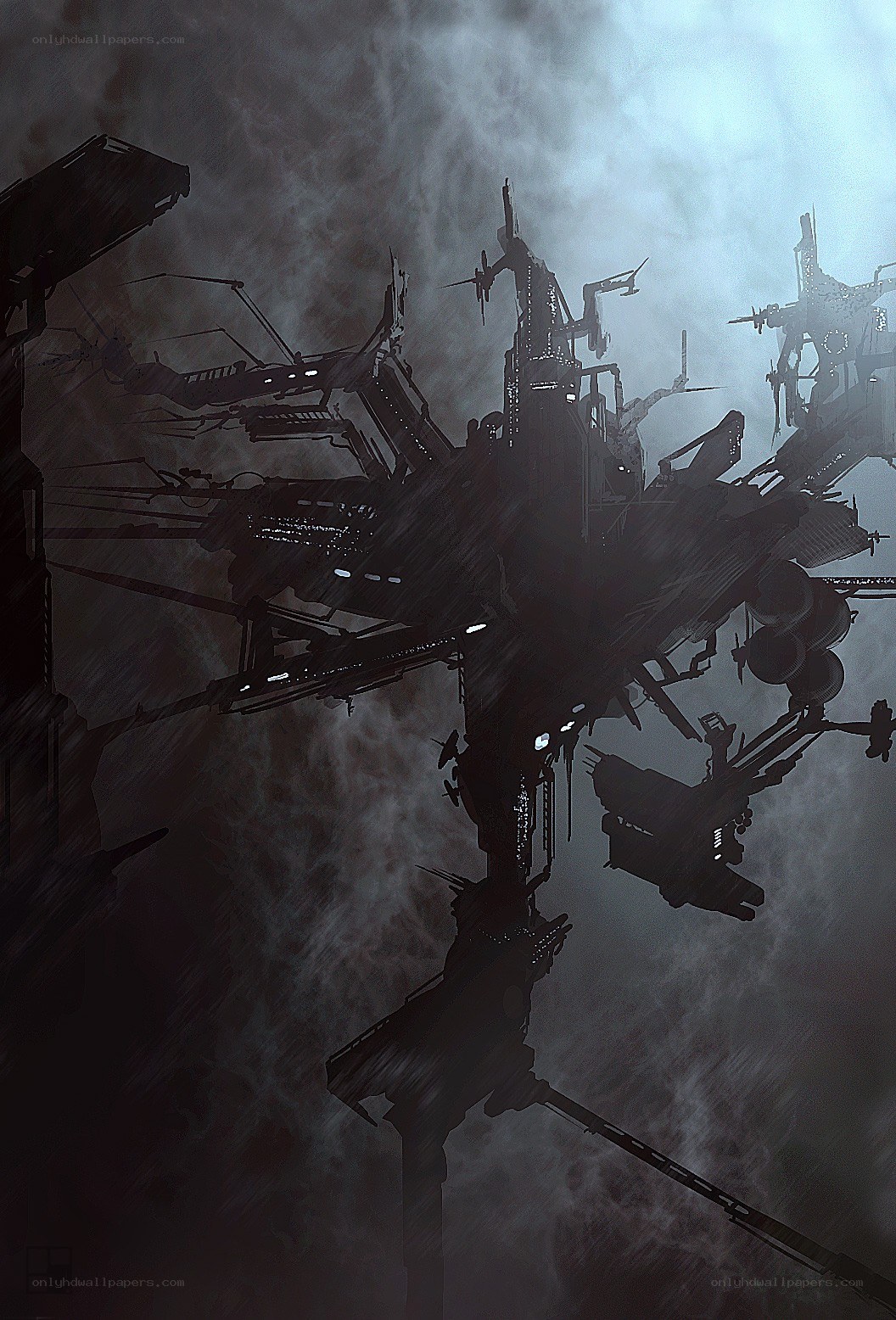 futuristic space station