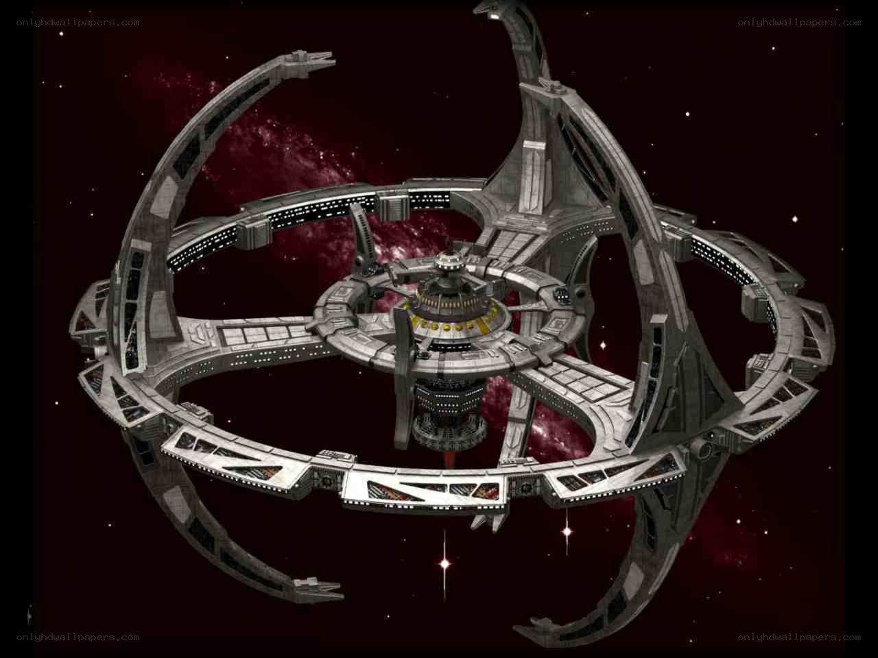 futuristic space station