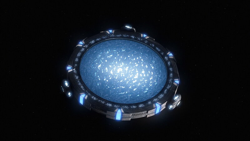 Futuristic Space Station — Black, Serene