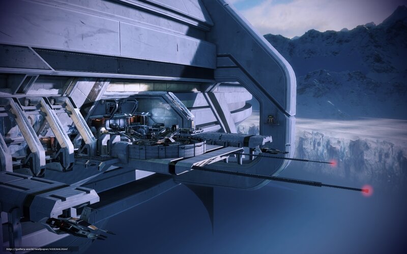 Futuristic Space Station — Blue, Cold