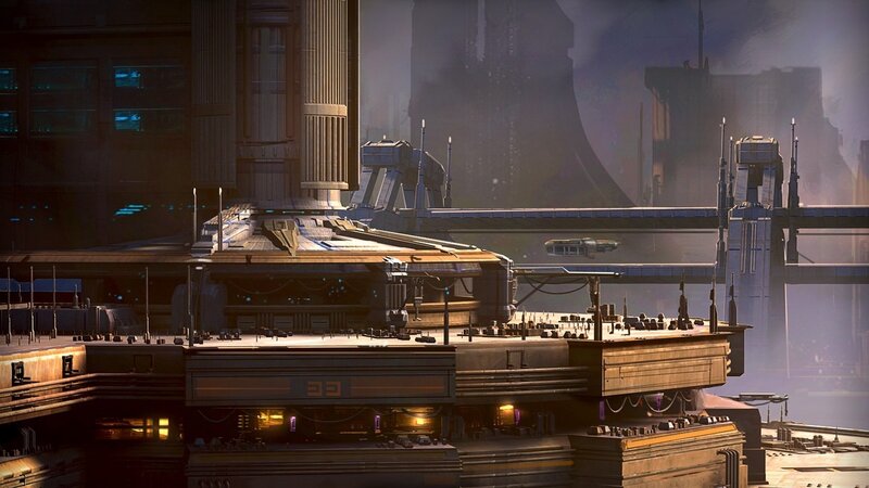 Futuristic Space Station — Brown
