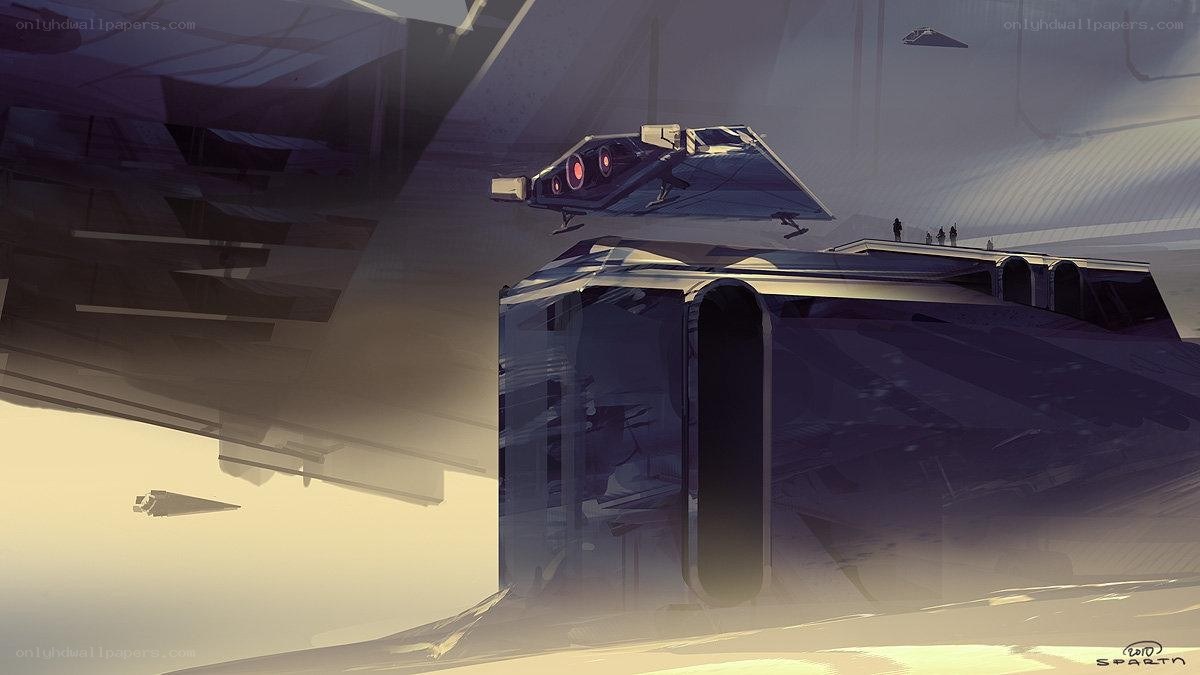 futuristic space station concept