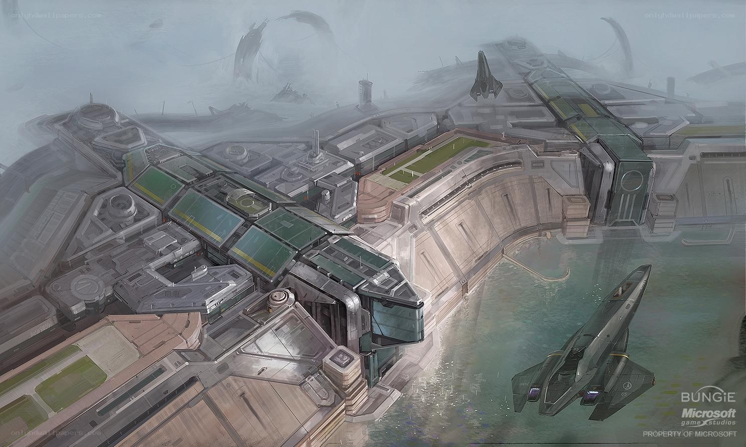 futuristic space station concept