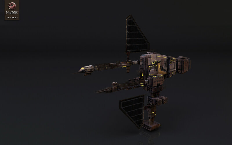 Futuristic Space Station — Gray, Dark, 3d Render