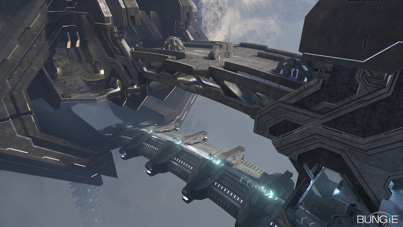 Futuristic Space Station — Gray, Dramatic, 3d Render, Space Station