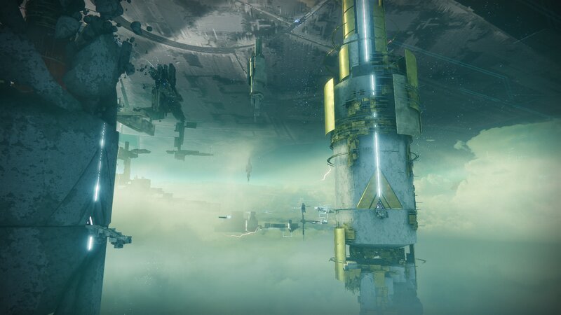Futuristic Space Station — Green
