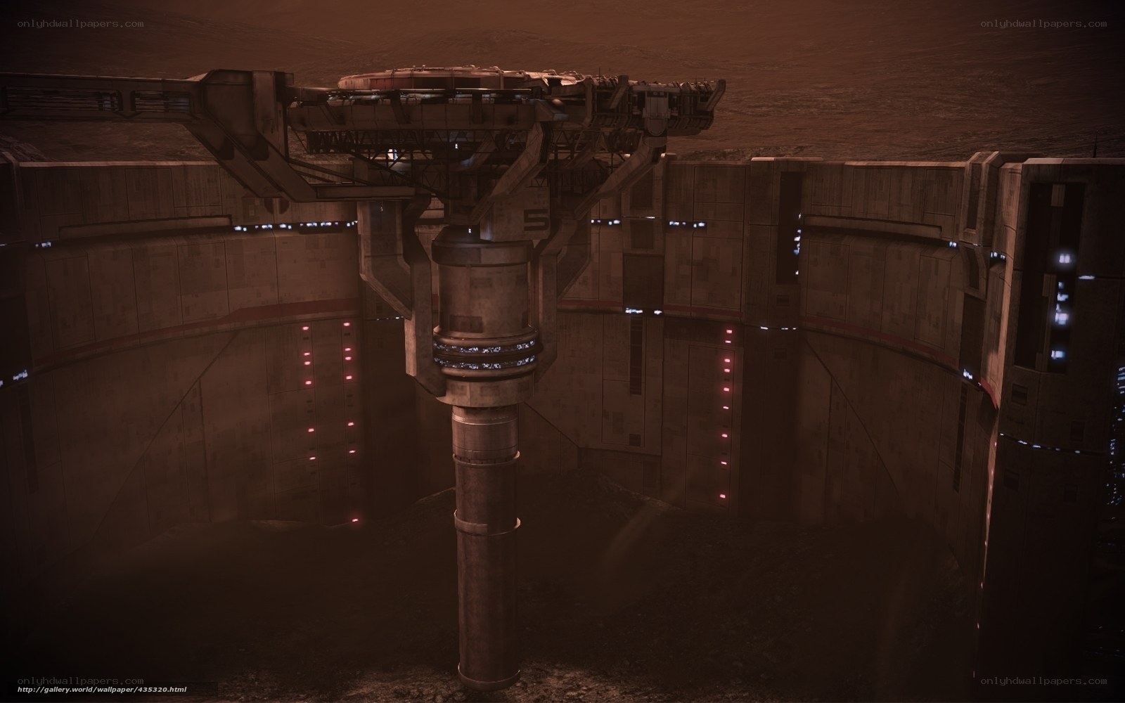 futuristic space station interior