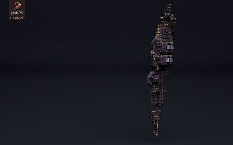 futuristic space station model