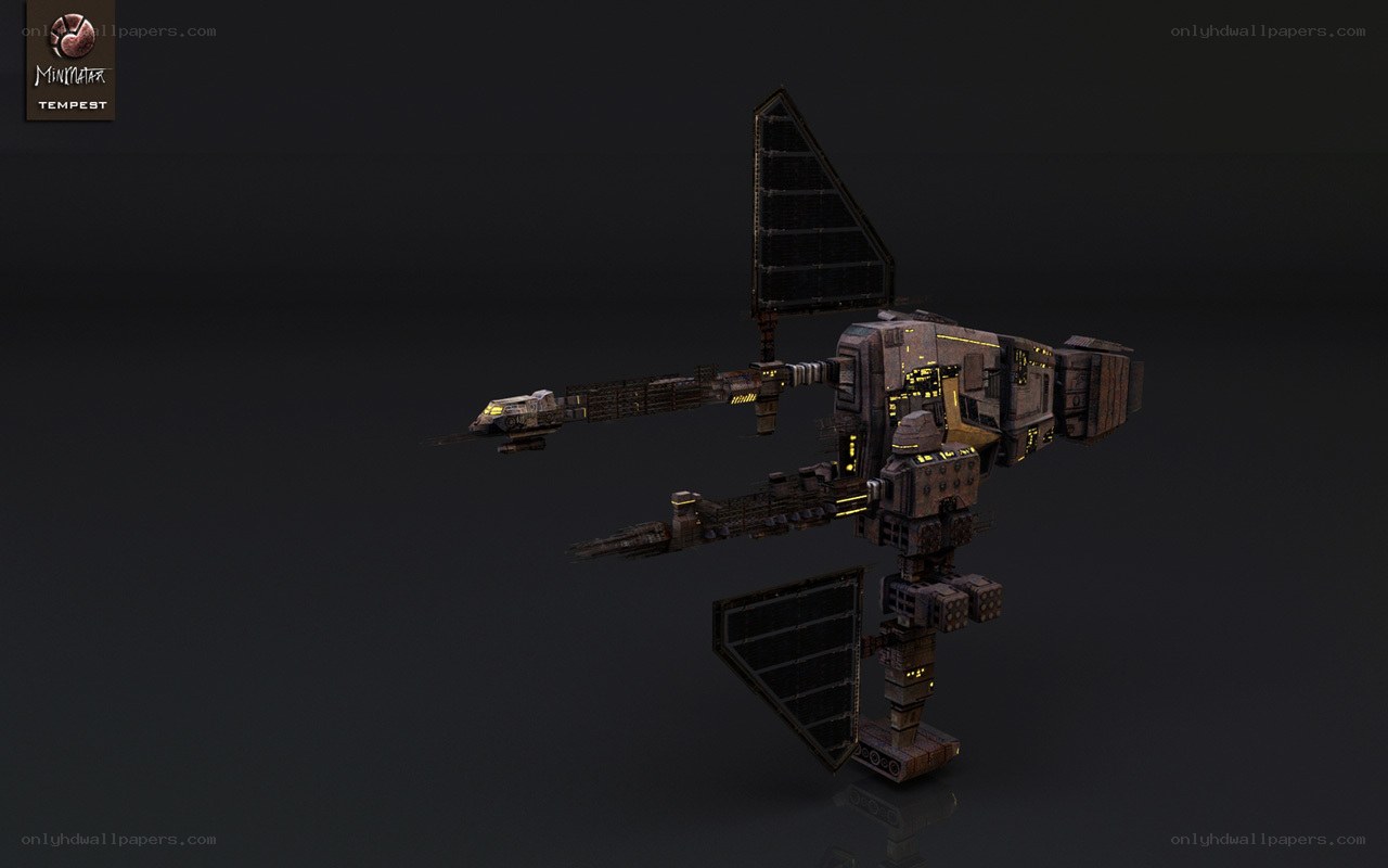 futuristic space station model