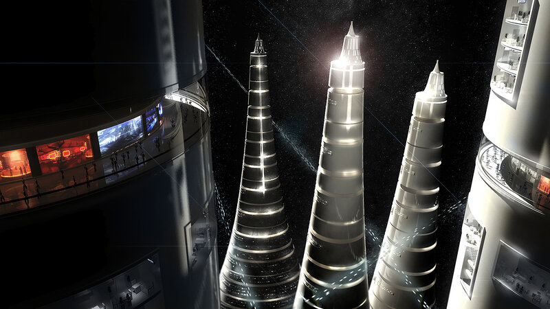 Futuristic Space Towers