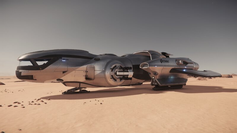 Futuristic Spacecraft — Brown, Desolate, Afternoon