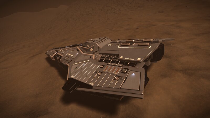 Futuristic Spacecraft — Brown, Desolate