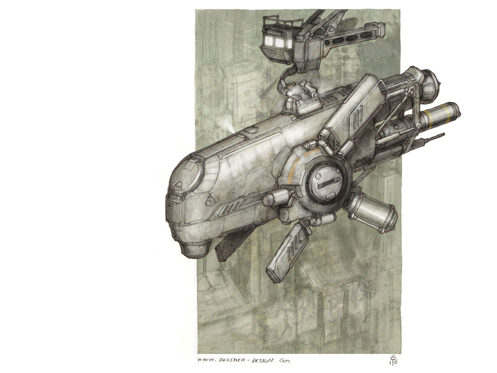 futuristic spacecraft concept art