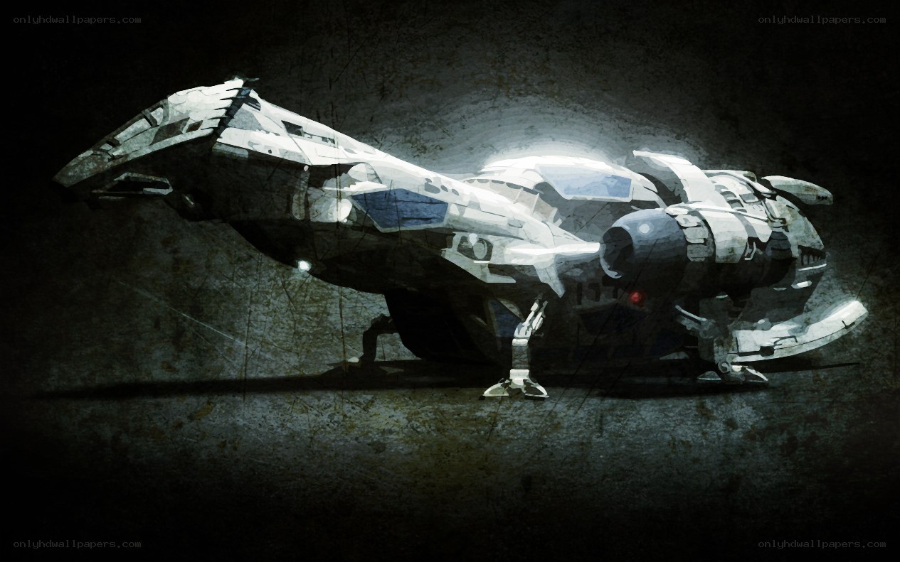 futuristic spacecraft concept