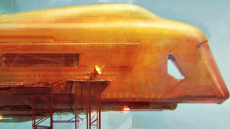 futuristic spacecraft exterior
