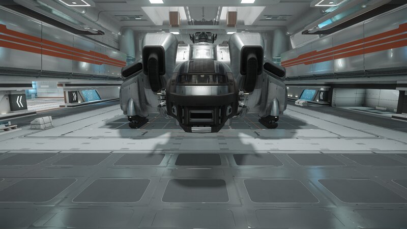 Futuristic Spacecraft — Gray, Sterile