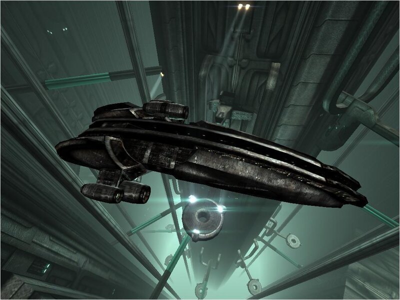 Futuristic Spacecraft — Gray