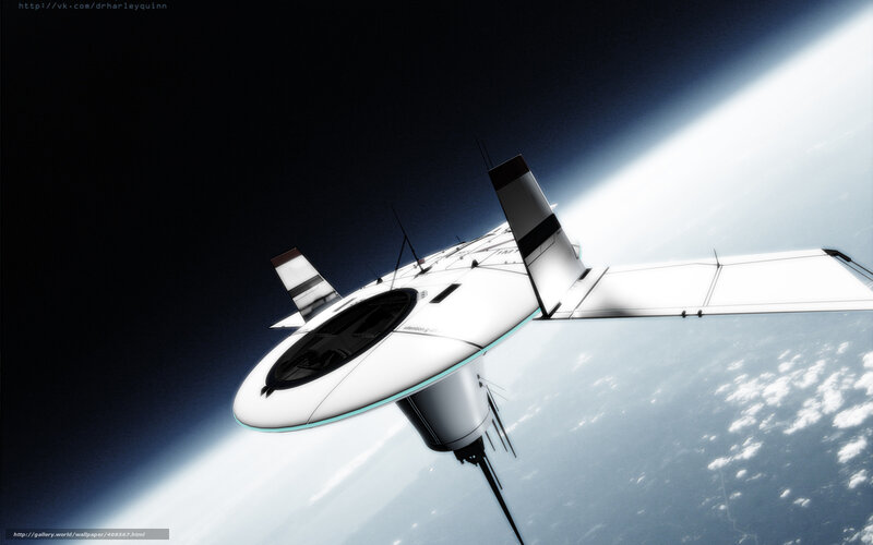 futuristic spacecraft in orbit