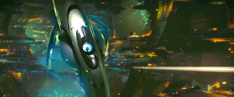 futuristic spacecraft in space