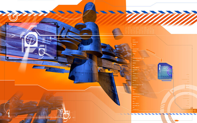 futuristic spacecraft interface