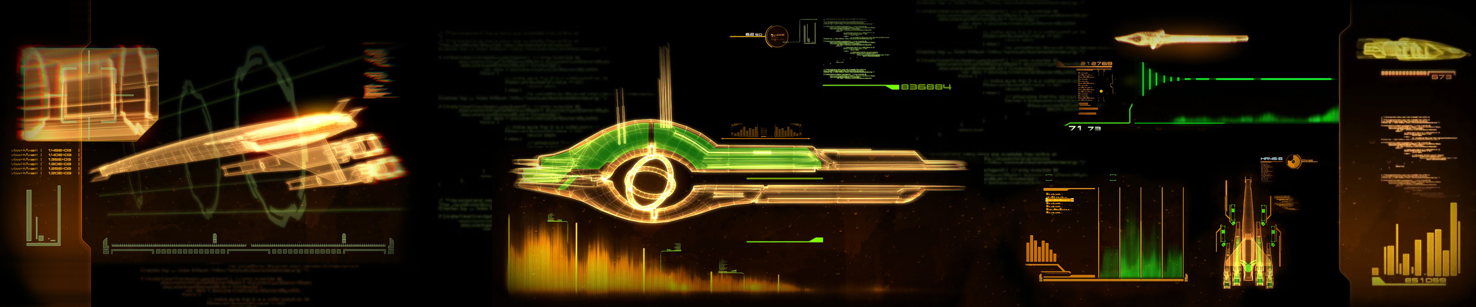 futuristic spacecraft interface