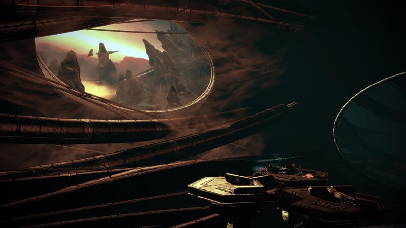 Futuristic Spacecraft Interior — Brown, Dramatic