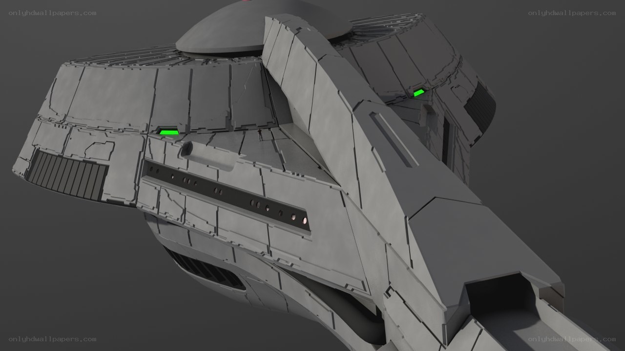 futuristic spacecraft model
