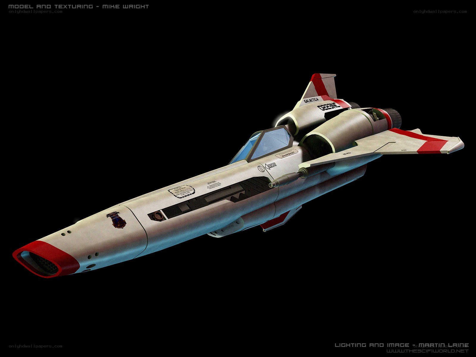 futuristic spacecraft model