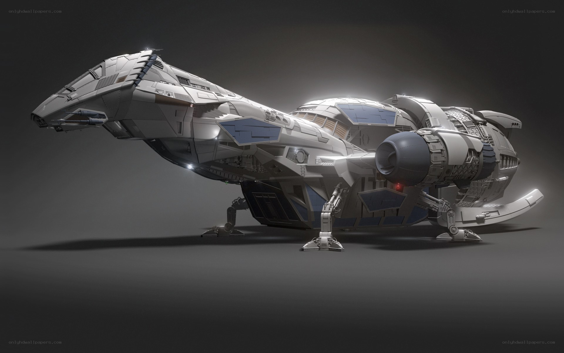 futuristic spacecraft model