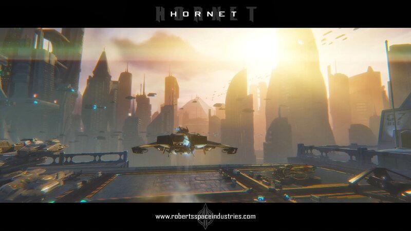 Futuristic Spacecraft — Orange, Dramatic, Sunset, Digital Art, City Skyline