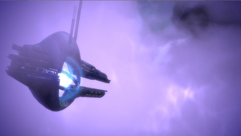 Futuristic Spacecraft — Purple, Dramatic, 3d Render