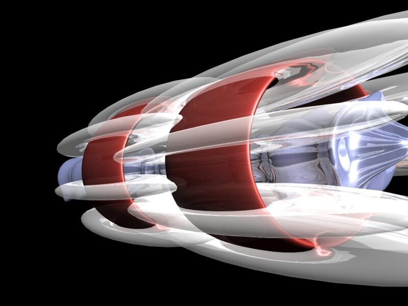 Futuristic Spacecraft — White, Technological