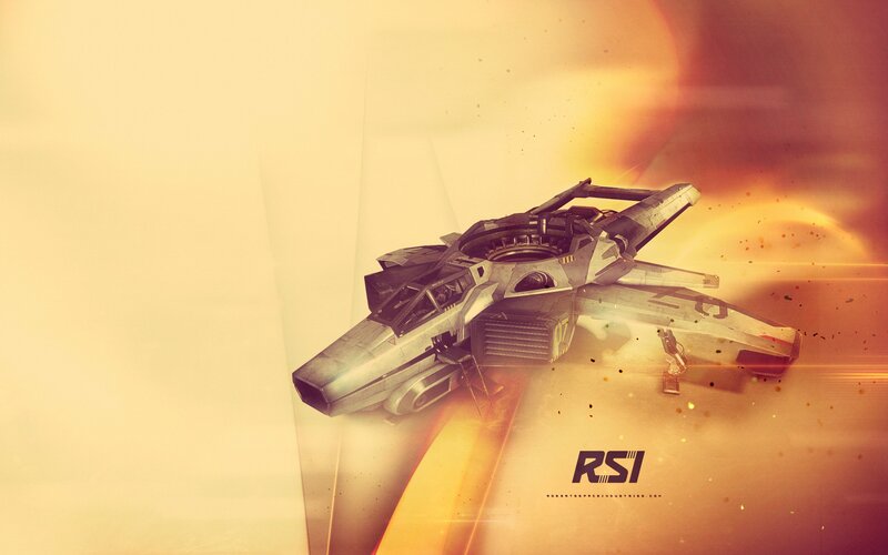 Futuristic Spacecraft — Yellow